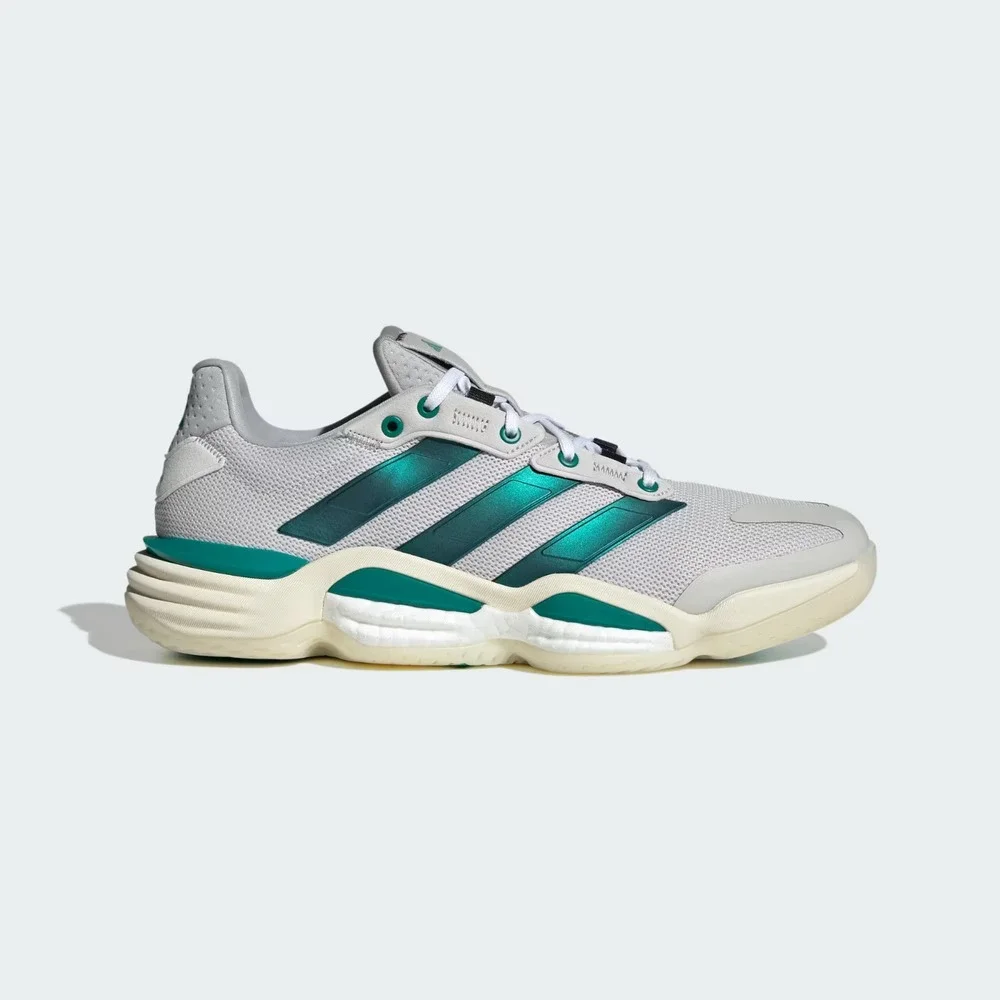 Mens Sz 10.5 -Adidas Stabil 16 Grey/White Indoor Sports Volleyball Shoes KJ79676